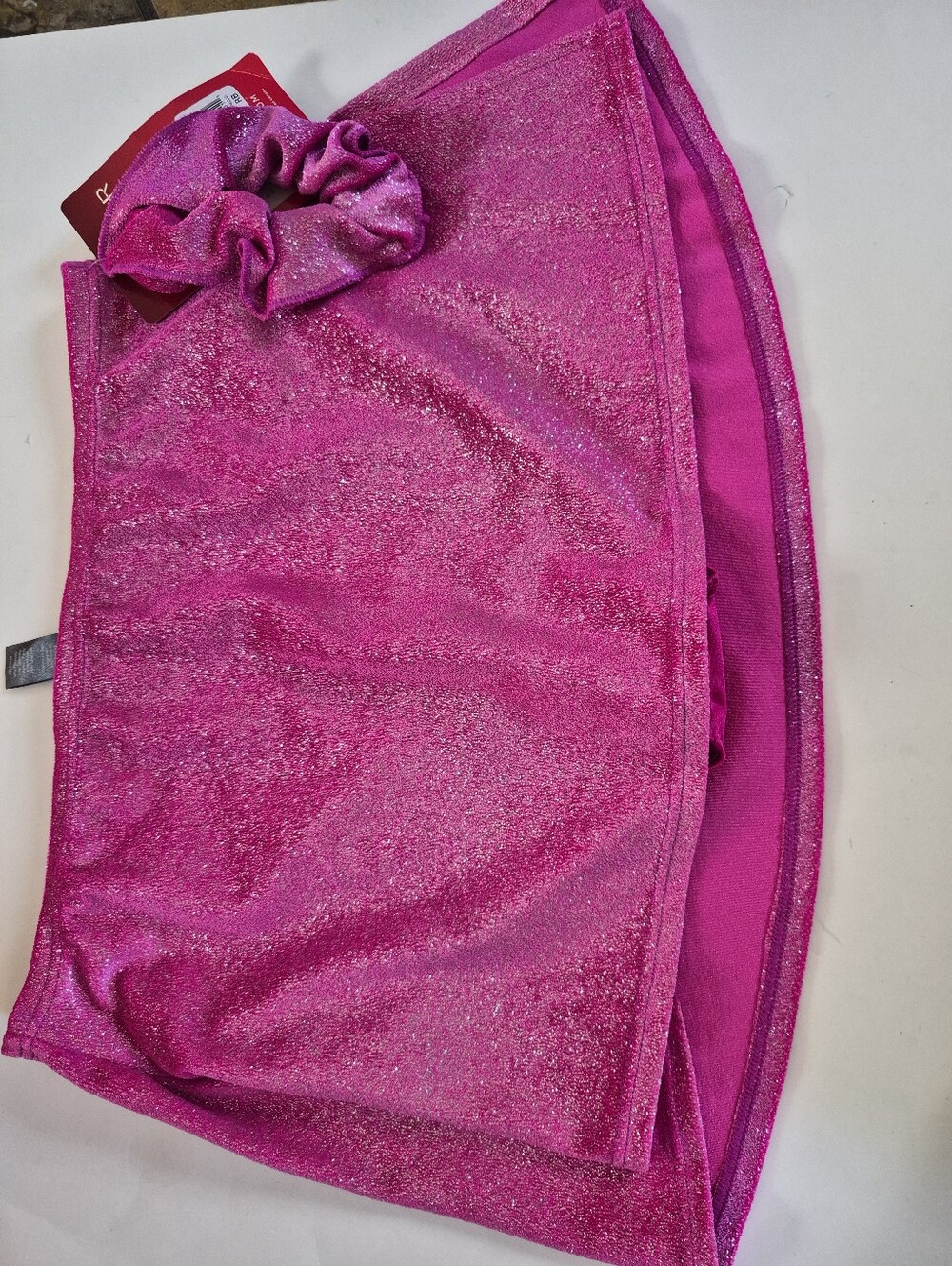 Mondor Figure Skating Skirt Adult XL Sparkling Hot Pink Women's NWT - Picture 2 of 5